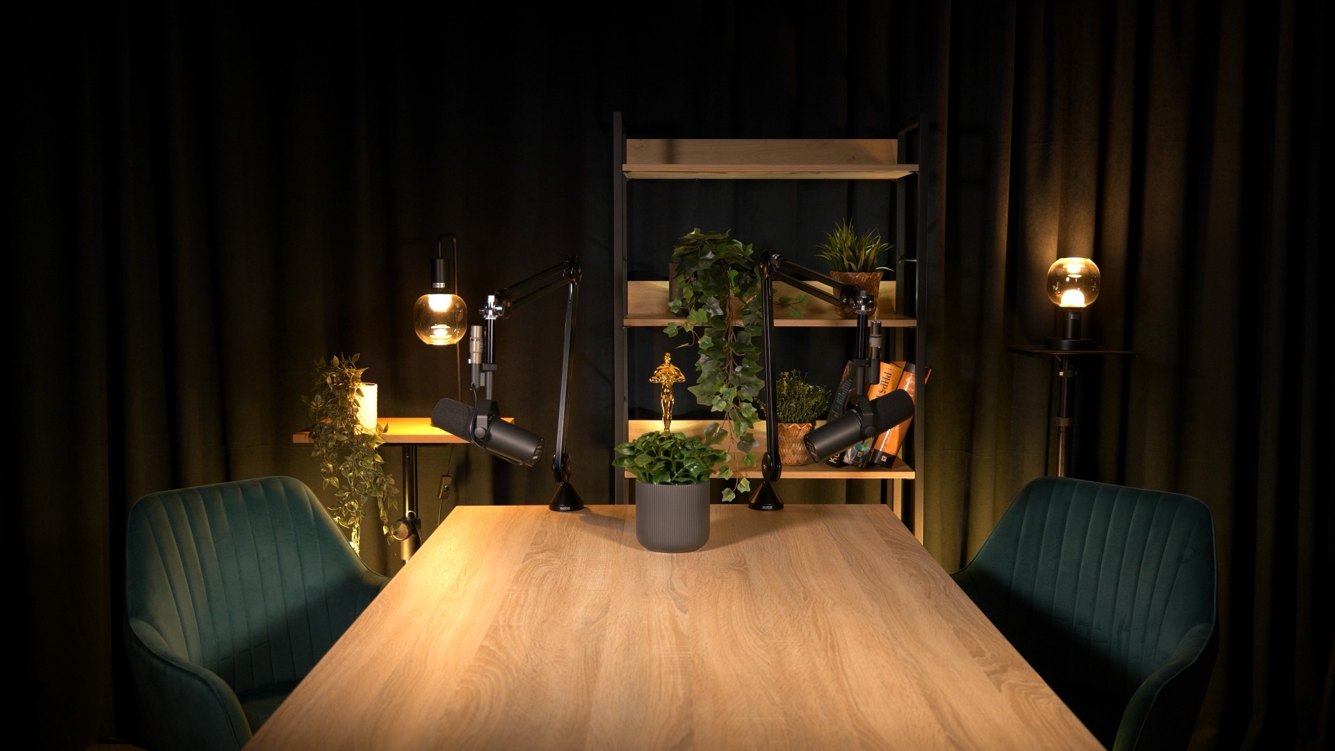 Studio A — oświetlenie żółte