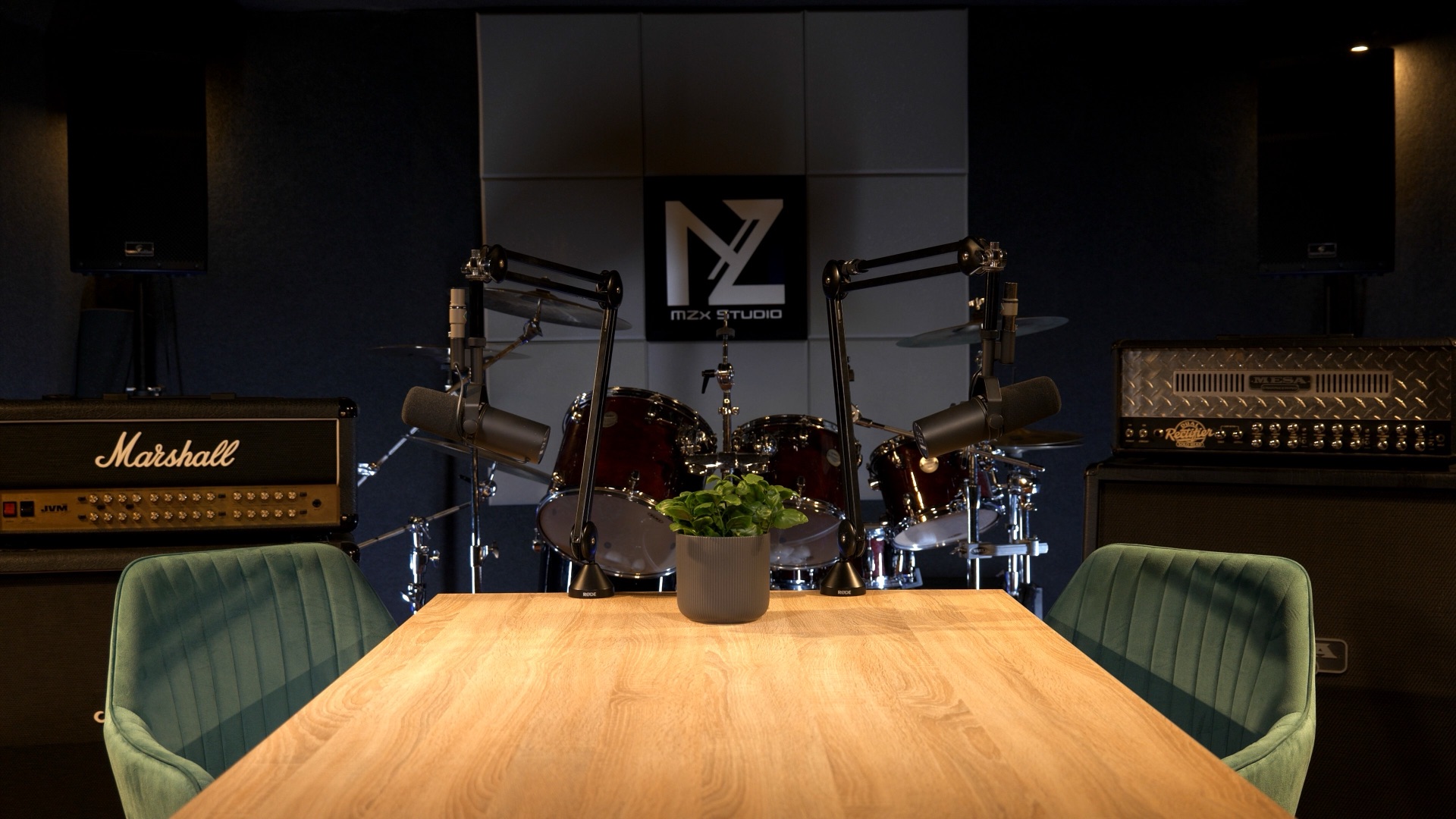 Studio C — oświetlenie białe
